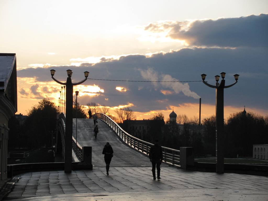 Pedestrian bridge over the River Volkhov